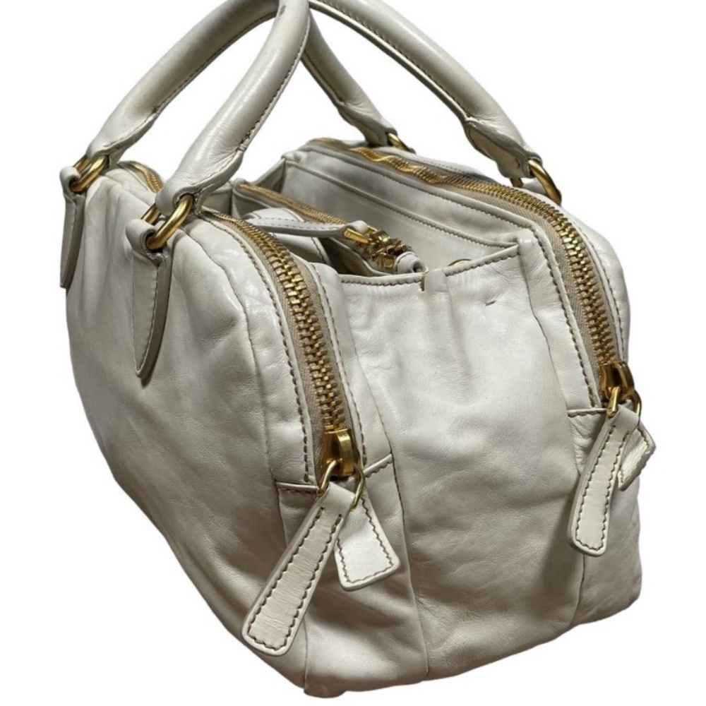 Rare Pre-Owned Authentic Miu Miu Ivory Off-White … - image 3